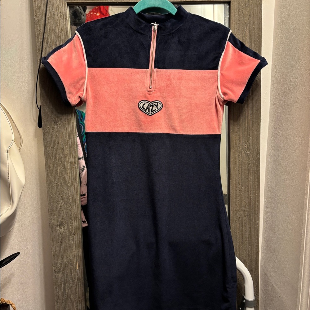 Lazy Oaf Velour Mini Dress